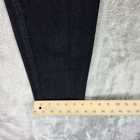 VINTAGE GAP Jeans Womens 6 Black Slim Fit Regular High Rise Tapered Made USA 90s - Picture 7 of 11